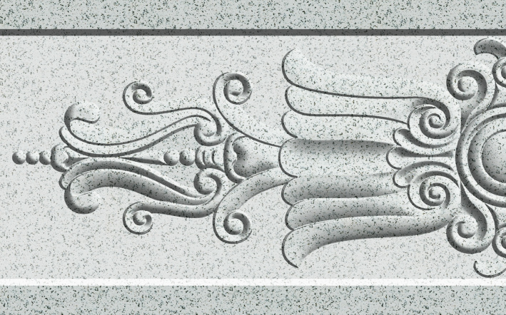 芝麻白 500X800-柱面花